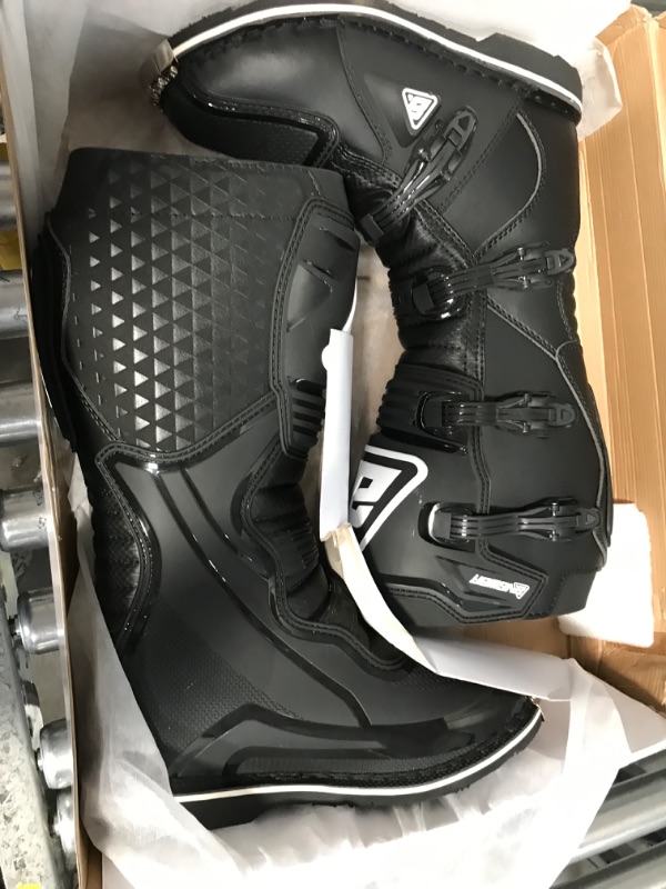 Photo 2 of Answer Racing 445178 Powersports Motocross Protection Gear: AR1 Boots, Black, Size 11, 1 Pair 11 Black