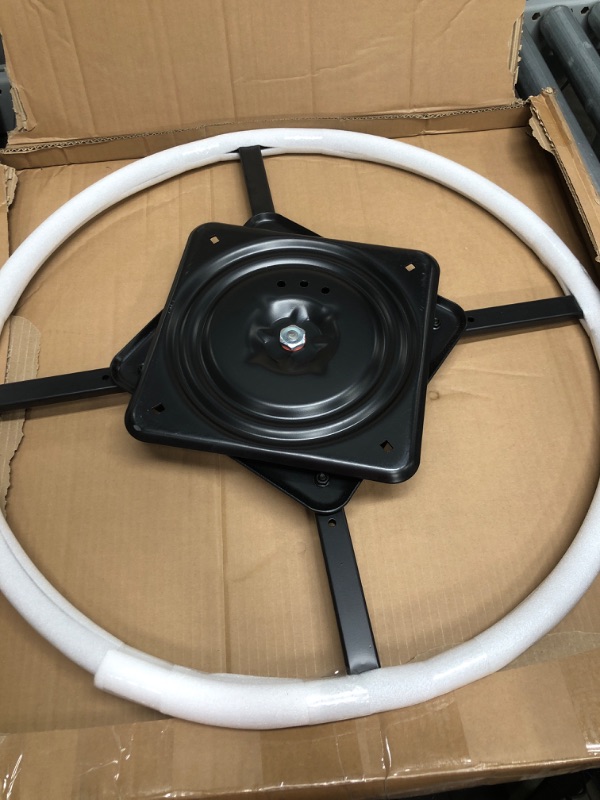 Photo 2 of 24inch Furniture Ring Base w Swivel Base Replacement 360 Degrees Rotate with 10 Inch Plate for Recliner Sofa Chairs