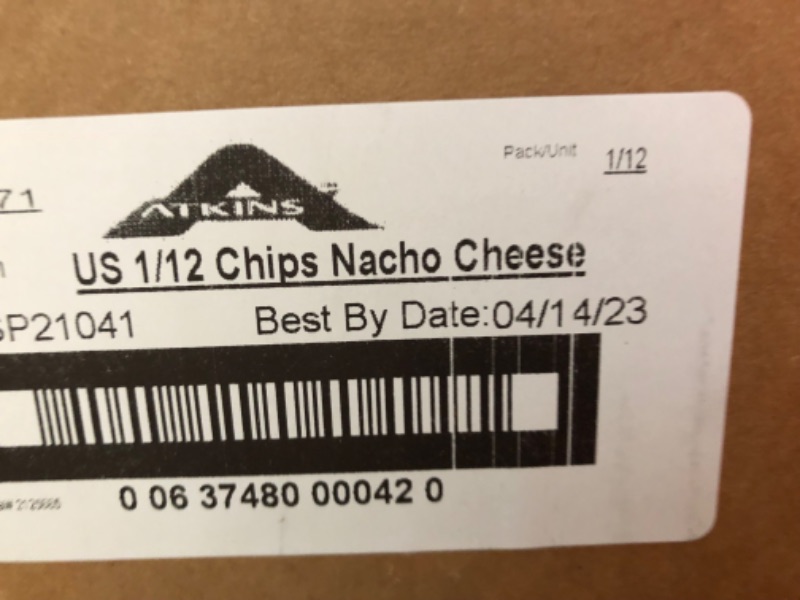 Photo 3 of **EXPIRE 04/14/2023** Atkins Protein Chips, Nacho Cheese, Keto Friendly, Baked Not Fried, 1.1 Ounce (Pack of 12)
