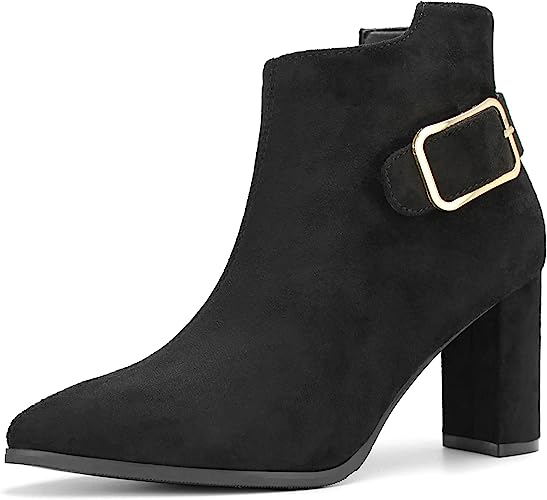 Photo 1 of Hawkwell Women's Pointed Toe Side Zipper Slip on Chunky Heel Booties
SIZE 9.5