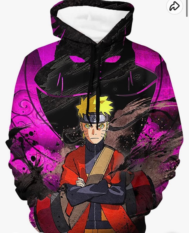 Photo 1 of LARGE SIZE
 Anime Hoodies 3D Printed Unisex Men's Novelty Long Sleeve Pullover Hoodie Sweatshirt