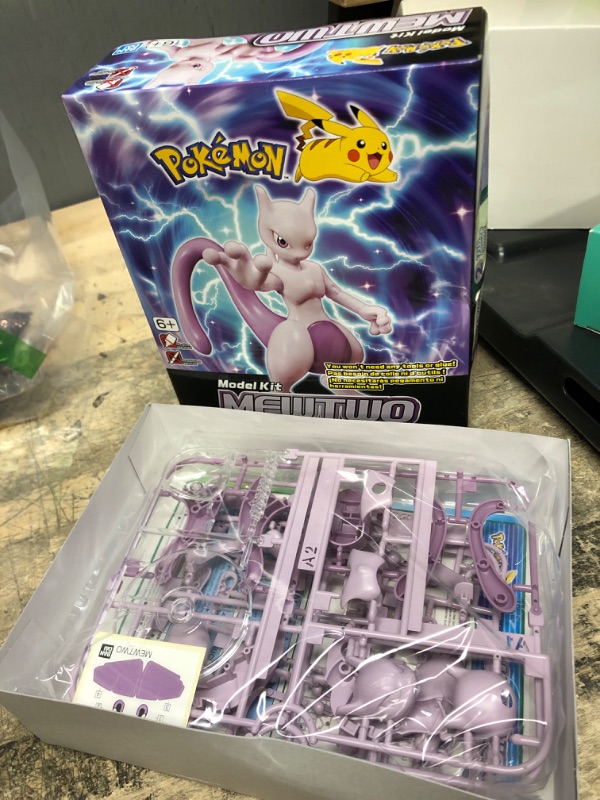 Photo 2 of Bandai BAS5058111 Mewtwo Pokemon Model Kit
