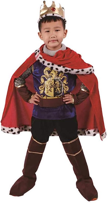 Photo 1 of AICKER Regal King Prince Costume - Boys Fancy Kids Halloween Christmas Party Cosplay Costumes LARGE 10-12
