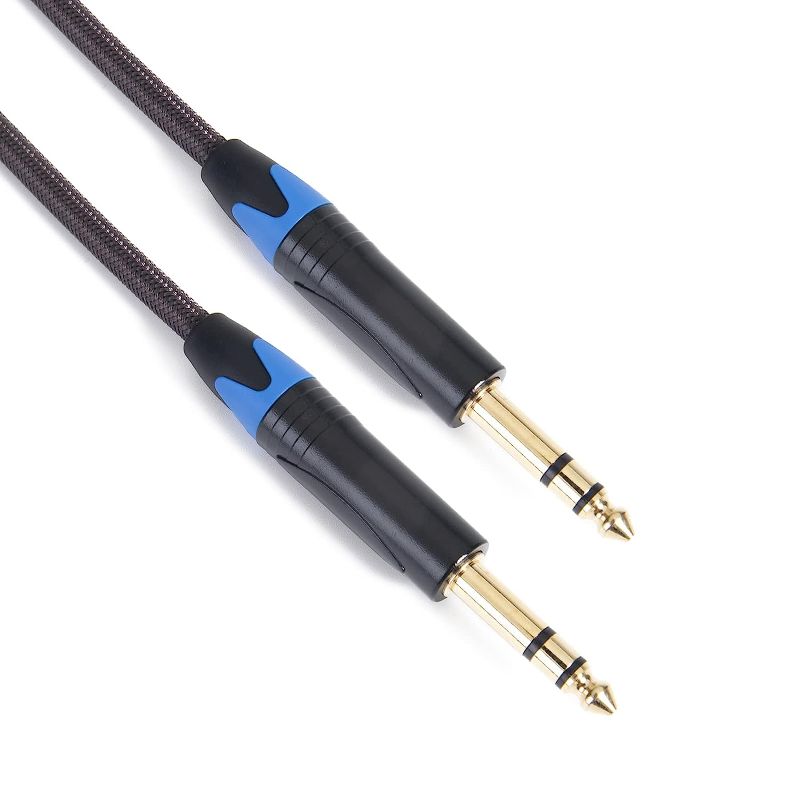 Photo 1 of 1/4 TRS Cable,Quarter-inch (6.35mm) Cable Nylon Braid Heavy Duty 1/4 inch to 1/4 inch -6.6ft
