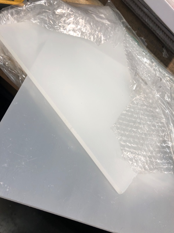 Photo 2 of  2 PCS 12 x 12 x 3/8 Inch Clear Acrylic Plexiglass Sheets, Durable Square Cast Plexiglass Panels, Plastic Plexiglass Board with Protective Films for DIY Projects, Signs, Home Decor