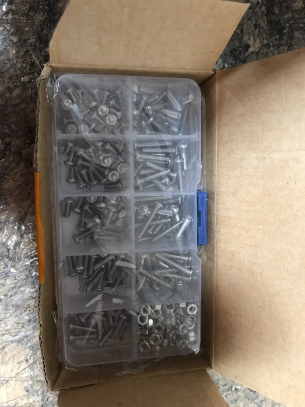 Photo 2 of 400pcs Cross Recessed Pan Head Screw,Single Coll Spring Lock Washer and Plain Washer Assemblies with Hex Nuts;M3 M4 M5 6mm 8mm 12mm 16mm; Nut M2 M2.5 M3 M4 M5 400pcs M2-M5 Cross Recessed Pan & Washer