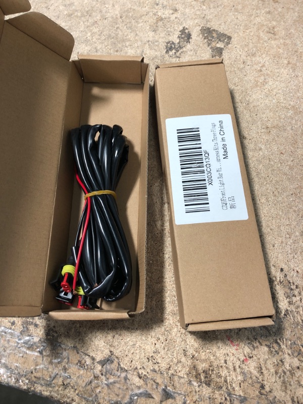 Photo 1 of bundle of 2---Light bar Wiring Harness Kit for LED Lights Bars Fog Lights Work Lights Driving Lights Offroad LED Pods Wire Kit