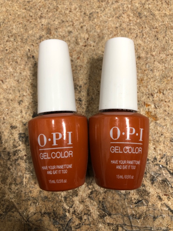 Photo 2 of 2 ITEMS OPI GelColor Nail Polish, Have Your Panettone and Eat it Too BUNDLE