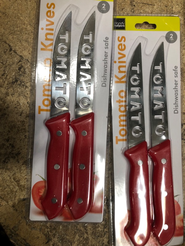 Photo 2 of 2 pack Kole Multi-Purpose Knife Set Kitchen Essentials, Regular, Silver Regular Silver