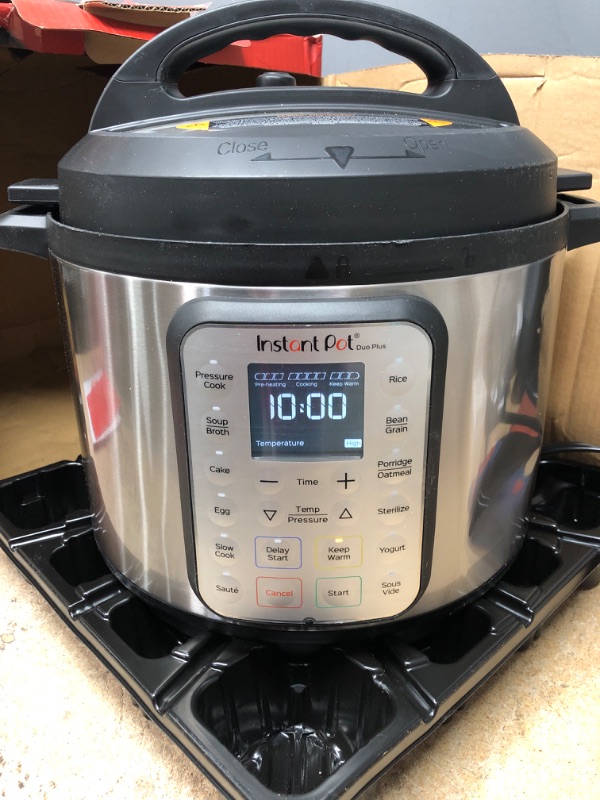 Photo 2 of ***TESTED/ POWERS ON***Instant Pot Duo Plus 9-in-1 Electric Pressure Cooker, Sterilizer, Slow Cooker, Rice Cooker, Steamer, 8 Quart, 15 One-Touch Programs & Ceramic Non Stick Interior Coated Inner Cooking Pot 8 Quart