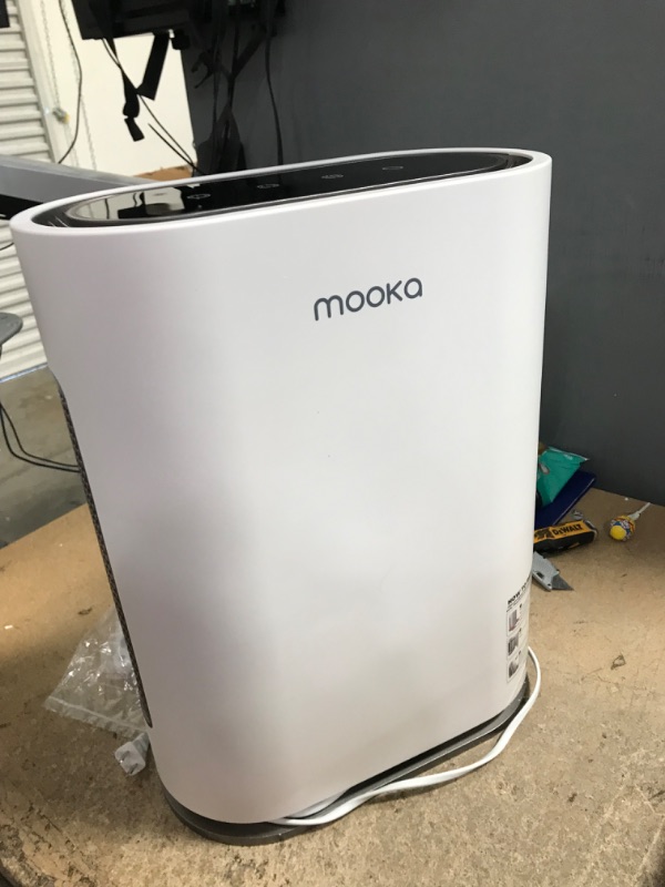 Photo 3 of Mooka True HEPA Air Purifier, Large Room to 2,000 Sq Ft, Auto Mode, Air Quality Sensor, Enhanced 6-Point Purification, for Allergies and Pets, Rid of Dander, Dust, Smoke, Odor