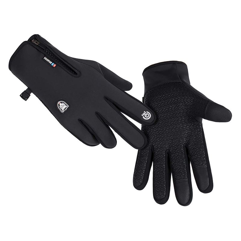 Photo 1 of GORELOX Winter Gloves for Men Women,Cold Weather Thermal Glove Windproof Water Resistant,Keep Warm Touch Screen Gloves for Cycling Running Driving black Small