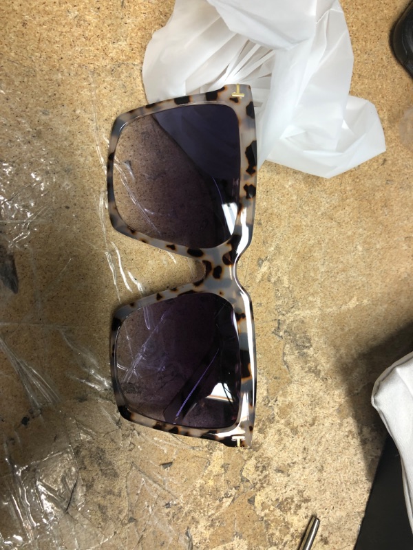 Photo 2 of  Oversized Square Sunglasses for Women Men Fashion Big Frame Shades 