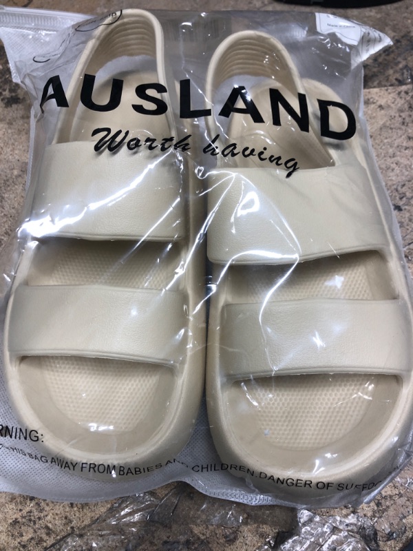 Photo 2 of AUSLAND Cloud Sandals for Women and Men, Two Band Sandal Open-toe Thick Sole 7.5