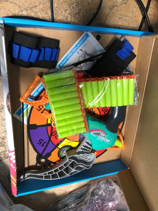Photo 1 of JONEG Kids Bow and Arrow Toys - Archery Set with 20 Foam Bullets, Indoor Game Toys for Kids Girls Toddler, Gift for Boys & Girls Age 4 5 6 7 8 Years Old Green