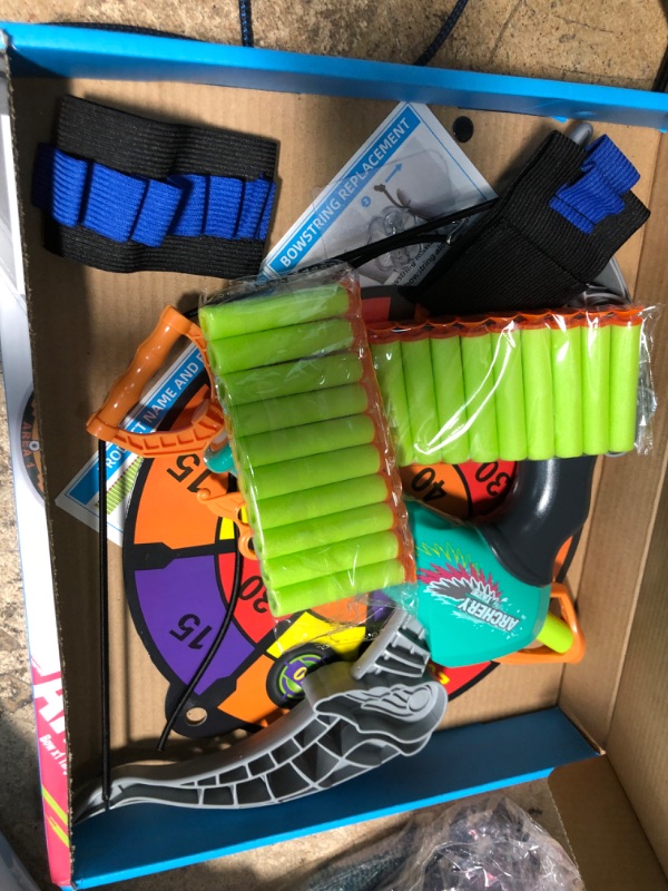 Photo 1 of JONEG Kids Bow and Arrow Toys - Archery Set with 20 Foam Bullets, Indoor Game Toys for Kids Girls Toddler, Gift for Boys & Girls Age 4 5 6 7 8 Years Old Green