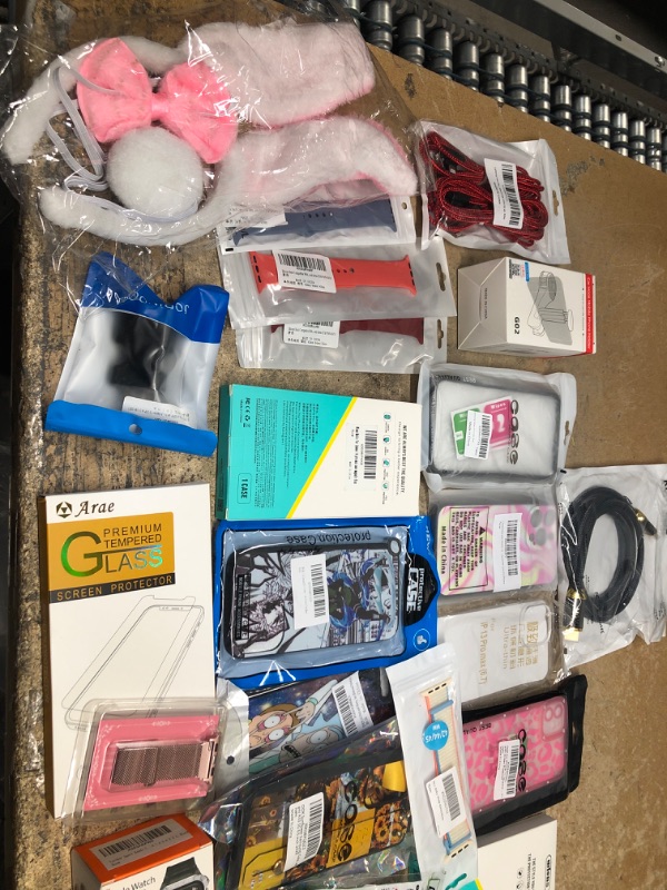 Photo 2 of MISCELLANEOUS BUNDLE OF ASSORTED WATCH BANDS, PHONE CASES AND OTHER CONSUMER 
ELECTRICAL GOODS