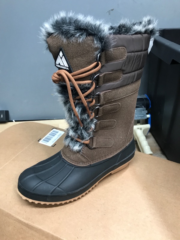 Photo 2 of (Used stock photo as Reference )Mishansha Women's Mid-Calf Snow Boots, Water Resistant Winter Boots 8.5