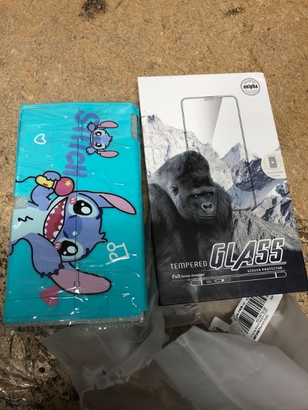 Photo 1 of Xinocy Cute Case for Nintendo Switch Oled 2021 Kawaii Cartoon Anime Fun Funny Design Character Cases Fashion Hard Shell Cover with Screen Protector Glass for Girls Kids Boys for Switch Oled,Stitc Only For Switch OLED-10