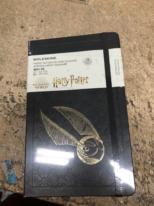 Photo 1 of Moleskine Limited Edition Harry Potter 18 Month 2021-2022 Weekly Planner, Hard Cover, Large (5" x 8.25"), Black Black Weekly Planner