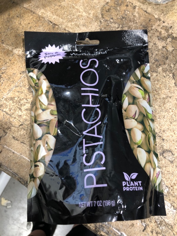 Photo 1 of ***EXP MARCH 29 2023*** Wonderful Pistachios, Salt and Pepper Flavored Nuts, 7 Ounce Resealable Pouch