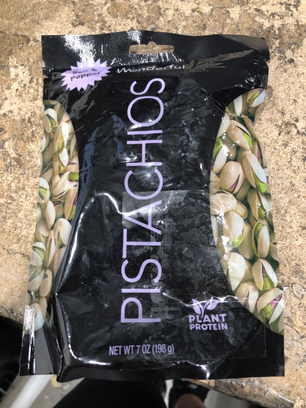 Photo 1 of ***EXP MARCH 29 2023*** Wonderful Pistachios, Salt and Pepper Flavored Nuts, 7 Ounce Resealable Pouch