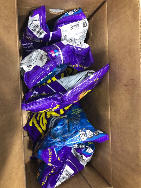 Photo 1 of ***EXP MAY 24 2023*** Takis Blue Heat Rolled Tortilla Chips, Hot Chili Pepper Artificially Flavored, 4 Ounce Bag 5 PACK