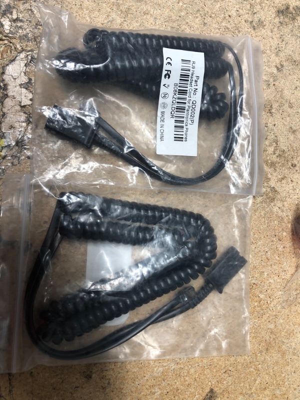 Photo 2 of Yexatel Office Telephone Heasdet Cable with Quick Disconnect for Avaya Desk Phone Telephone IP Phone RJ9 for Plantronics Phone-- 2 ITEMS 