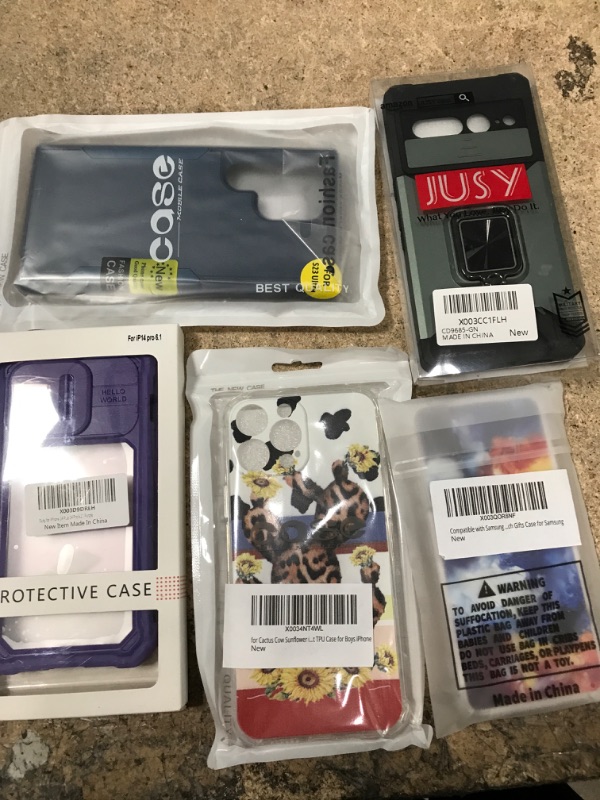 Photo 1 of 10 ASSORTED PHONE CASES FROM IPHONE TO ANDROID 
