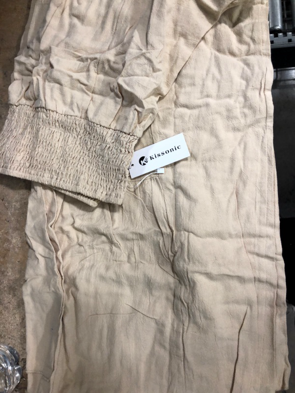 Photo 1 of KISSONIC WOMENS WIDE TROUSERS XXL BEIGE