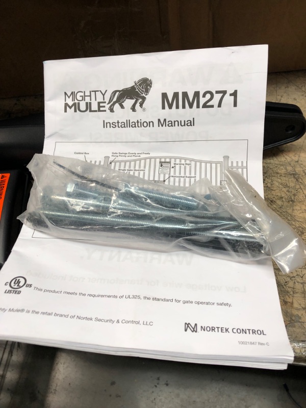 Photo 5 of *** USED *** ** UNABLE TO TEST ** Mighty Mule MM271 Automatic Gate Opener, Single, Black