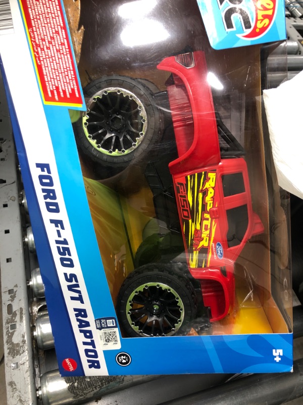 Photo 2 of ?Hot Wheels Remote Control Truck, Red Ford F-150 RC Vehicle With Full-Function Remote Control, Large Wheels & High-Performance Engine, 2.4 GHz With Range of 65 Feet HW FORD TRUCK RC