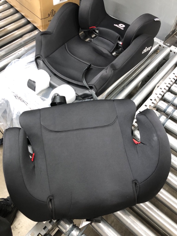 Photo 3 of **MINOR TEAR & WEAR**Diono Cambria 2 XL 2022, Dual Latch Connectors, 2-in-1 Belt Positioning Booster Seat, High-Back to Backless Booster with Space and Room to Grow, 8 Years 1 Booster Seat, Black 