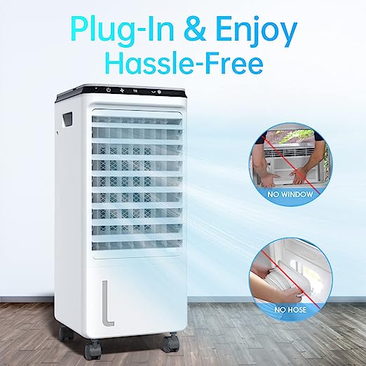 Photo 1 of Evaporative Air Cooler, fancole 3-in-1 Portable Air Conditioner, 4 Ice Packs Room Cooler