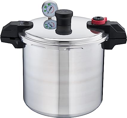 Photo 1 of **USED**
T-fal Pressure Cooker 22 Quart Pressure Canner with Pressure Control 3 PSI Settings, Cookware, Pots and Pans Silver