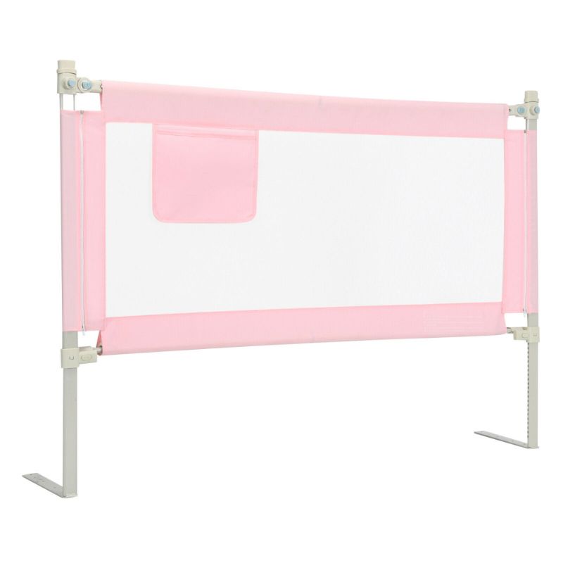 Photo 1 of Bed Rails for Toddlers Vertical Lifting Baby Bed Rail Guard with Lock Pink 60 INCH