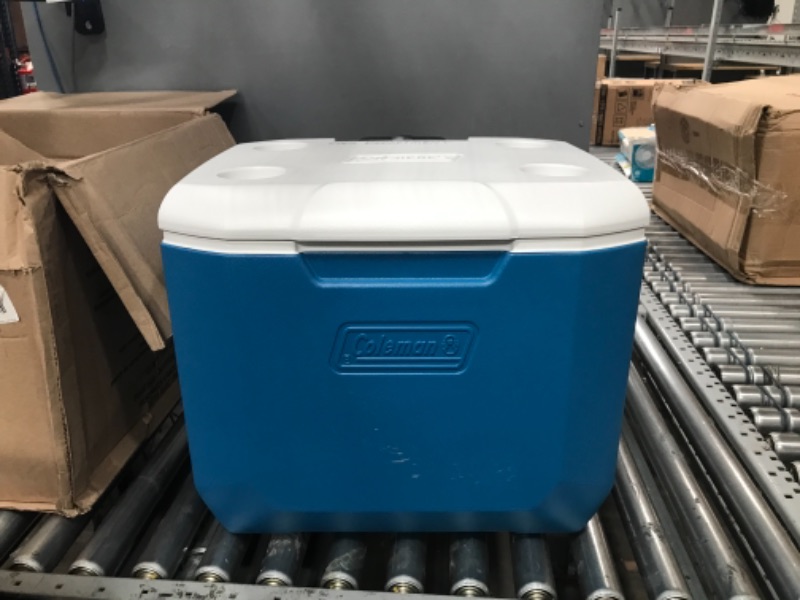 Photo 2 of **SEE NOTES** Coleman 60 Quart Wheeled Cooler Ocean Blue