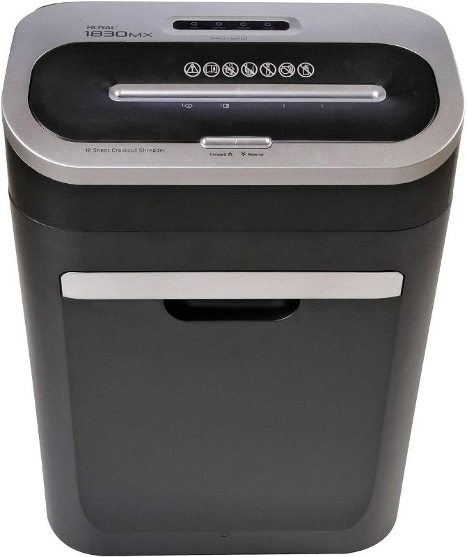 Photo 1 of *NON-FUNCTIONAL, PARTS ONLY* Royal 1830MX Cross-Cut Paper Shredder, 18 Sheet Capacity (Renewed)
