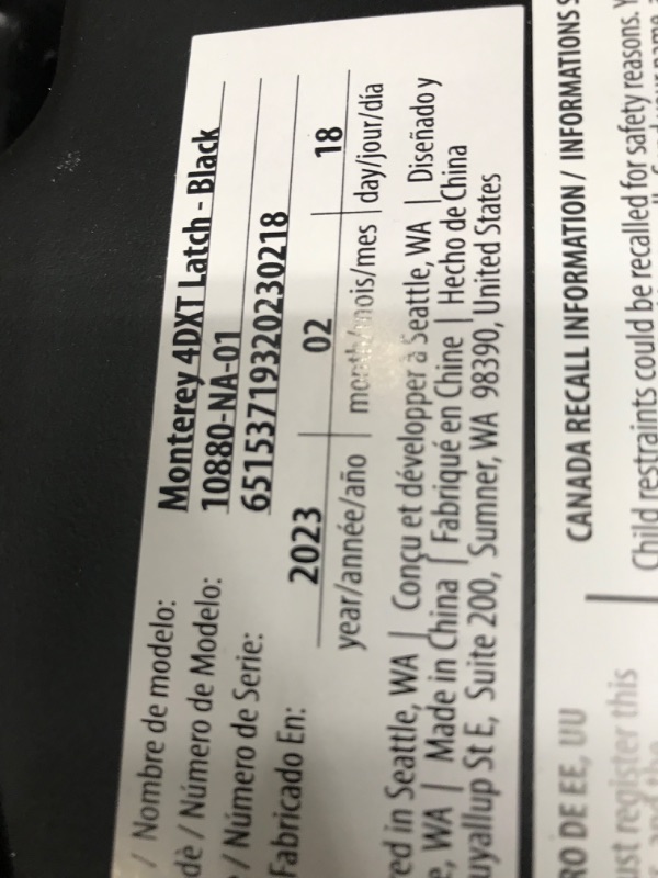 Photo 4 of Diono Monterey 4DXT Latch, 2-in-1 High Back Booster Car Seat with Expandable Height, Width, Advanced Side Impact Protection, 8 Years 1 Booster, Black NEW! Black
