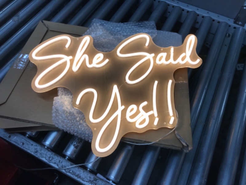 Photo 1 of SHE SAID YES !! LIGHT UP STAND 