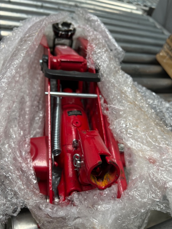 Photo 2 of **MISSING STICK** BIG RED TAM82012 Torin Hydraulic Trolley Service/Floor Jack with Blow Mold Carrying Storage Case, 2 Ton (4,000 lb) Capacity, Red 2 Ton with Storage Case