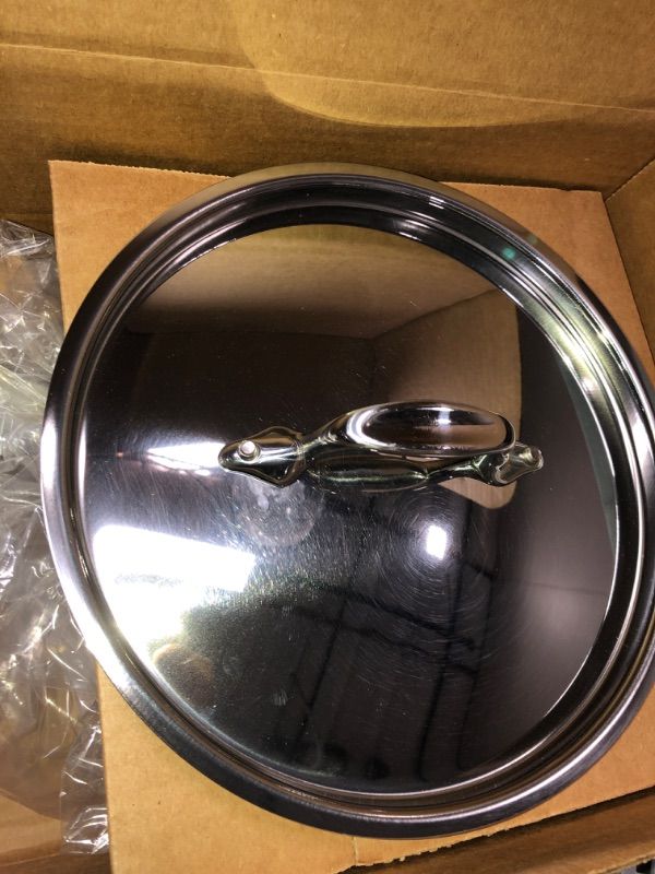 Photo 2 of All-Clad D3 3-Ply Stainless Steel Sauté Pan with Lid 3 Quart Induction Oven Broil Safe 600F Pots and Pans, Cookware Frustration-Free Packaging