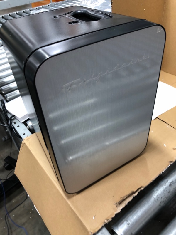 Photo 1 of FRIGIDAIRE Portable 10L, 15-can Mini Fridge Brushed Stainless Rugged Refrigerator, EFMIS188-SS STAINLESS Cooler