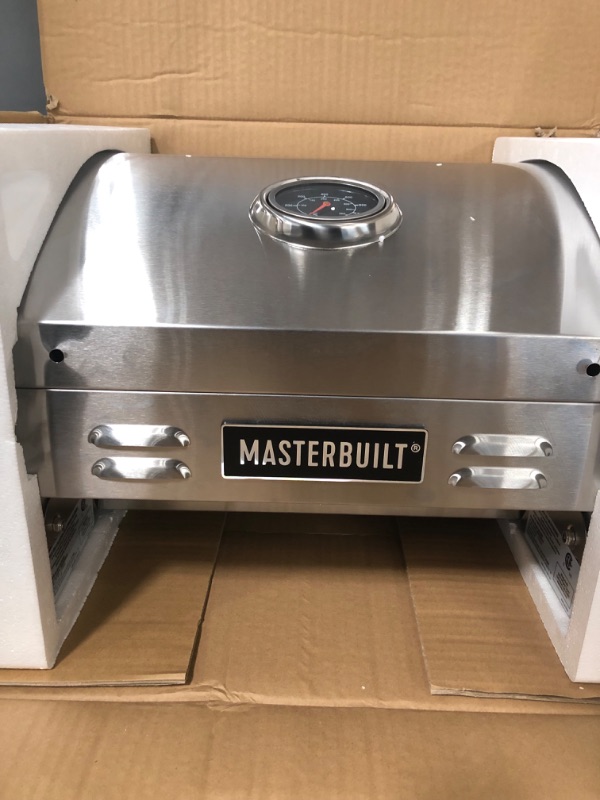 Photo 3 of *SEE NOTES* Masterbuilt MB20030819 Portable Propane Grill, Stainless Steel New Version Propane Grill