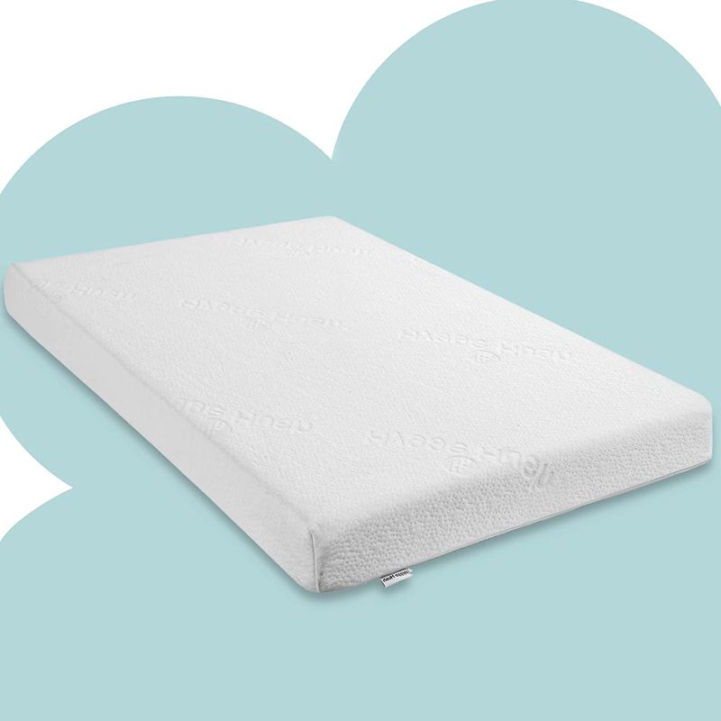 Photo 1 of  Mattress Pad, Playard Mattress Memory Foam, Portable Toddlers Mattress Firmness Featuring Soft Removable Washable Outer Cover 51 X 28