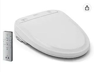 Photo 1 of (PARTS ONLY)TOTO SW583#01 S350E Electronic Bidet Toilet Seat with Cleansing Warm, Nightlight, Auto Open and Close Lid, Instantaneous Water Heating, and EWATER+, Round, Cotton White

