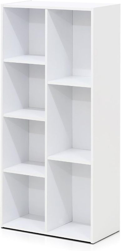 Photo 1 of Furinno 7-Cube Reversible Open Shelf, White 