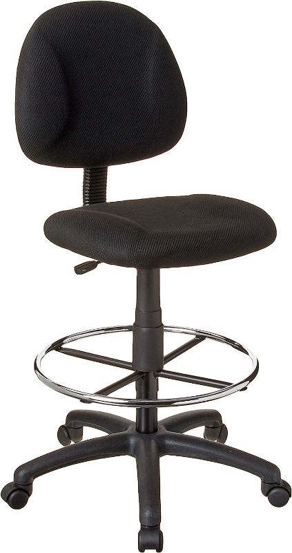 Photo 1 of (PARTS ONLY)Boss Office Products Ergonomic Works Drafting Chair without Arms in Black
