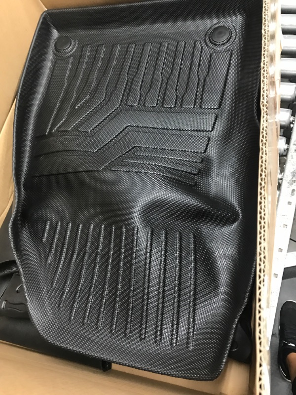 Photo 2 of Mixsuper Custom Fit Floor Mats & Cargo Liner for 2021-2023 Volkswagen ID.4 VW ID4 All Weather 2 Row Floor Liners and Trunk Mat Set Black