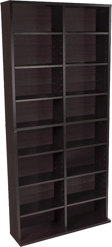 Photo 1 of 
Atlantic Oskar Adjustable Media Cabinet - Holds 464 CDs, 228 DVDs or 276 Blu-rays, 12 Adjustable and 4 fixed shelves PN in Espress